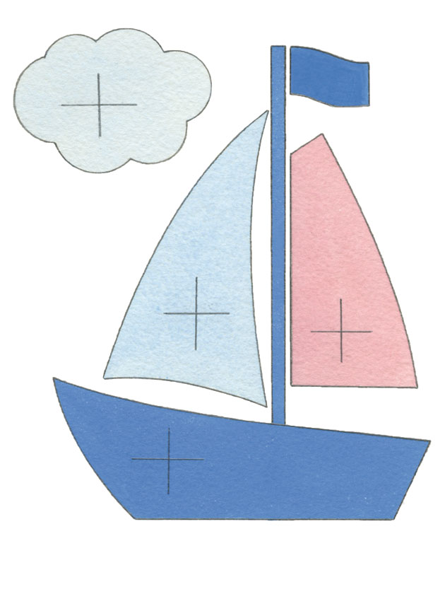how to make an embroidery hoop boat picture