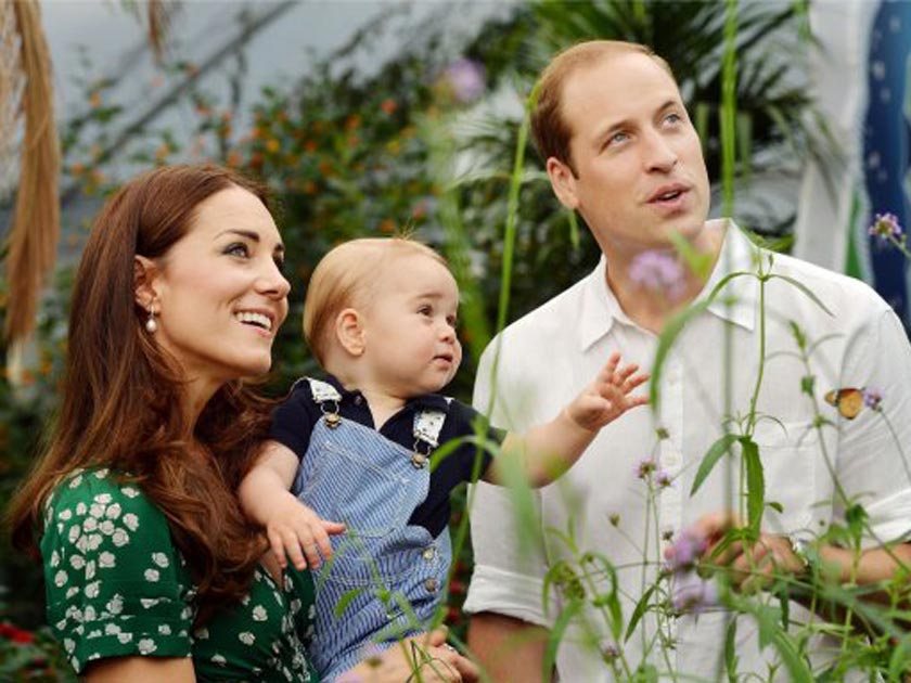 Prince William, Kate Middleton and Prince George