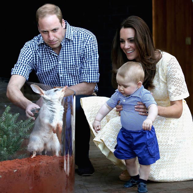 Prince William, Kate Middleton and Prince George