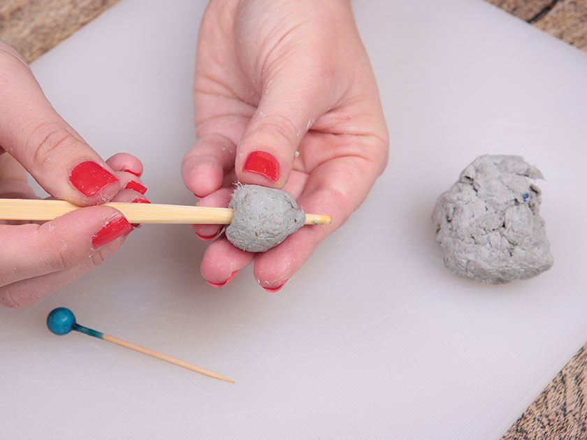 How To Make Papier mache jewellery from an egg box