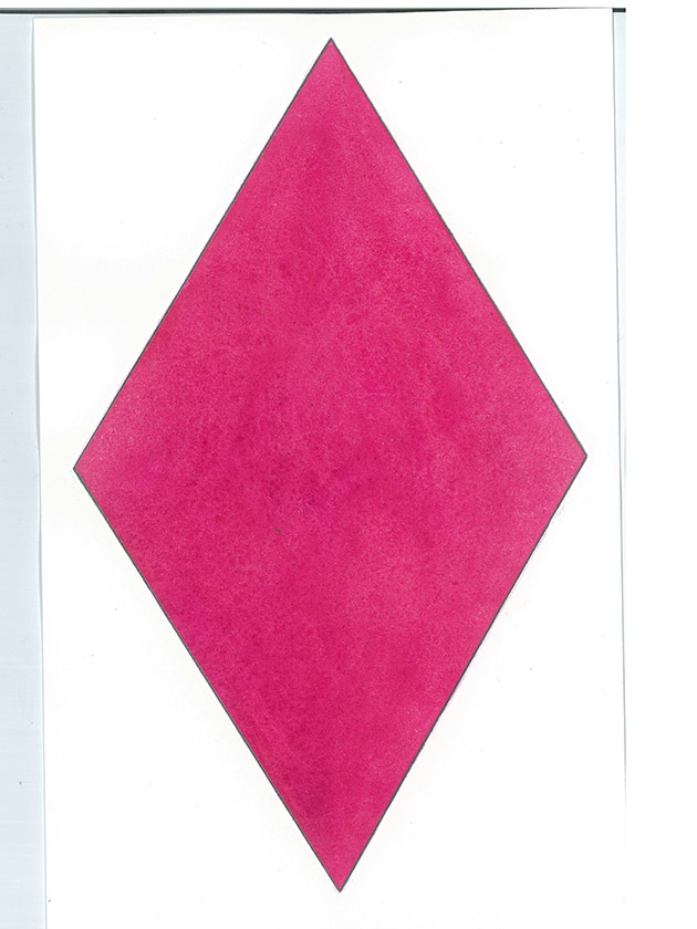Diamond cushion template