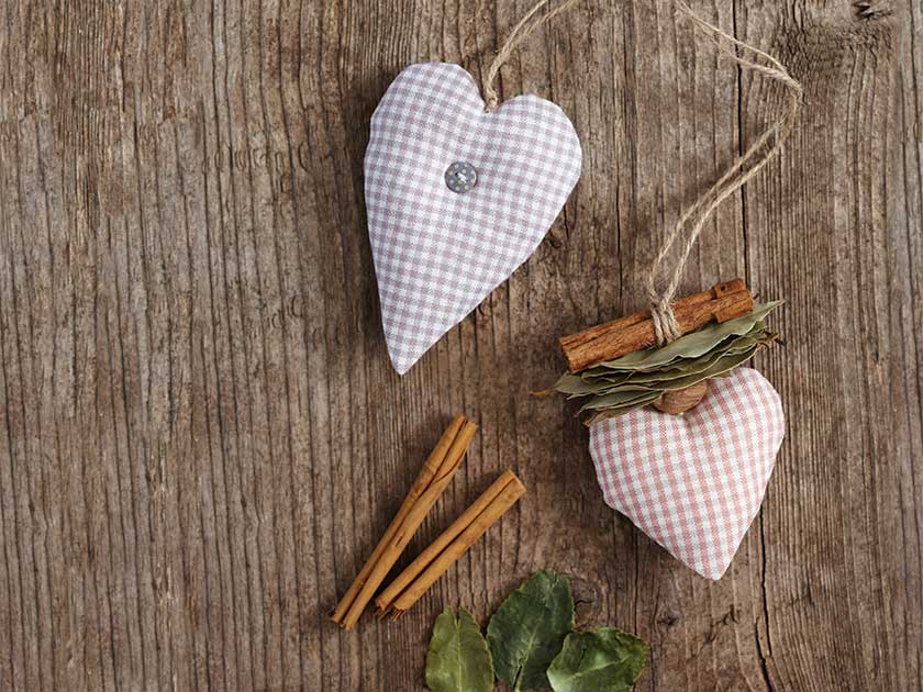 Rosemary or lavender heart