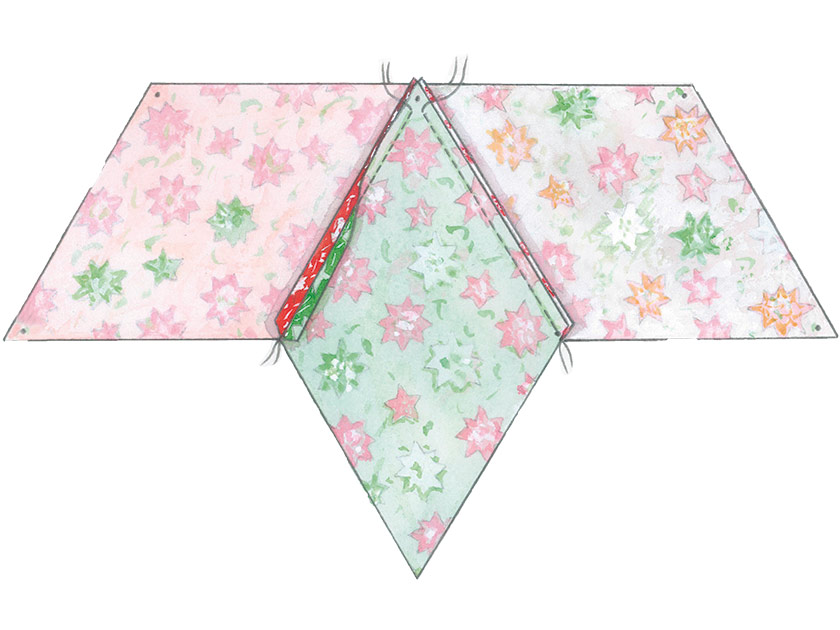 Star cushion template