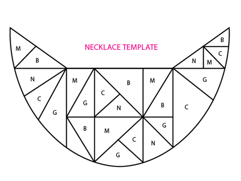 How to sew a geometric necklace - Woman's Weekly