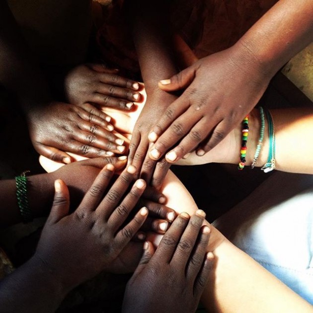 hands together