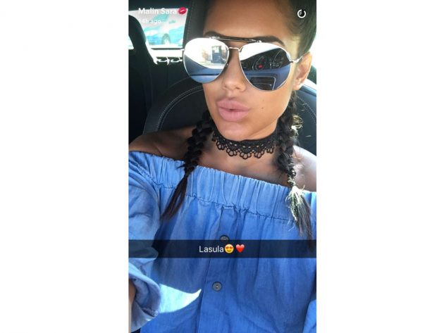 Love Island Cara Malin Denim Dress