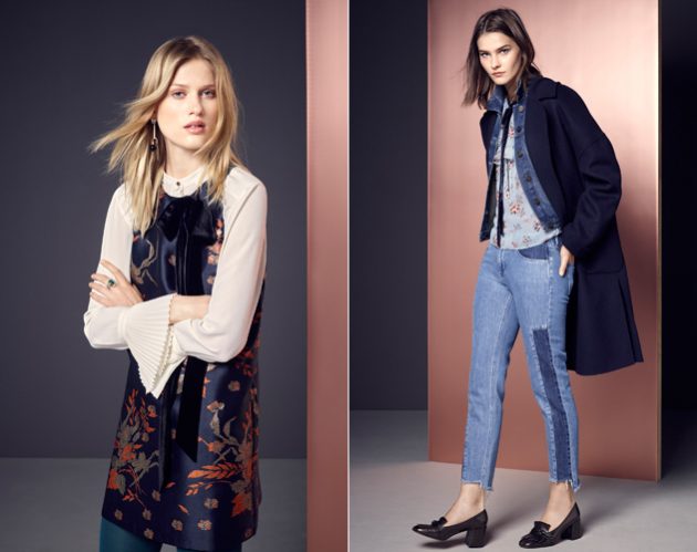 Velvet pinafore dresses and statement denim are some of the highlights of M&S's new season drop