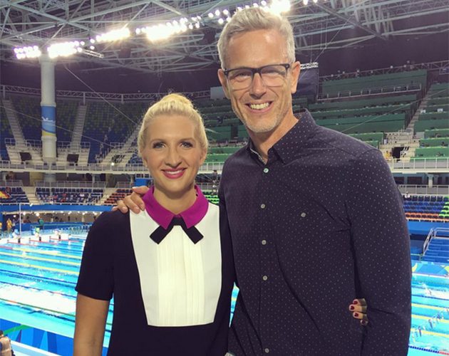Rebecca Adlington and Mark Foster