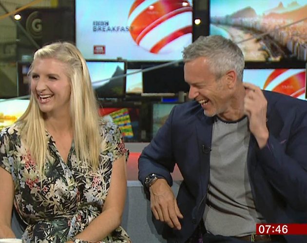 Rebecca Adlington and Mark Foster
