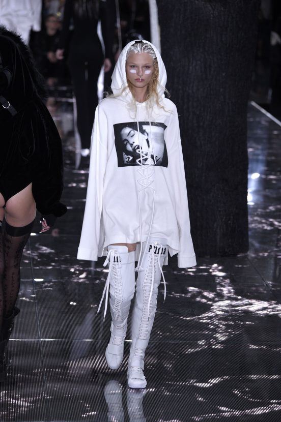 Mandatory Credit: Photo by REX/Shutterstock (5587817l) Model on the catwalk Fenty Puma by Rihanna show, Runway, Fall Winter 2016, New York Fashion Week, America - 12 Feb 2016