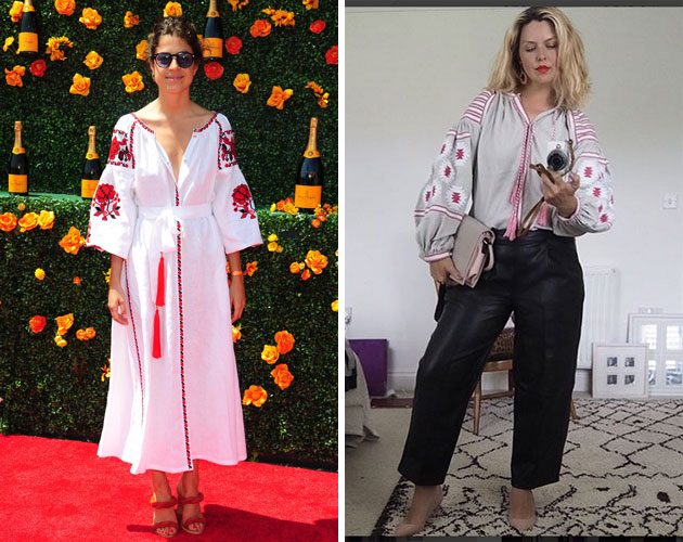 Bloggers Leandra Medine and Emma Thatcher wearing Vita Kin