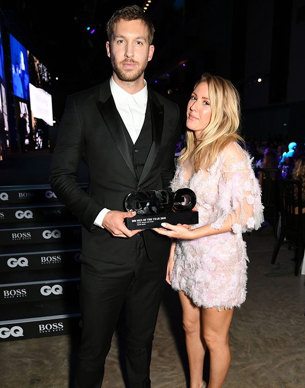 Ellie Goulding and Calvin Harris at the GQ Men Of The Year Awards