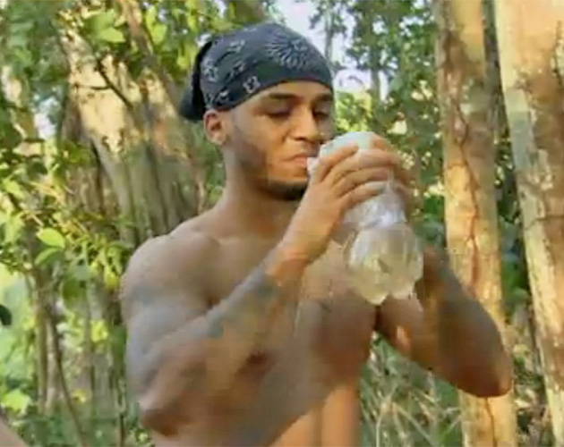 Aston and the rest of the group fell ill after drinking the dodgy water...