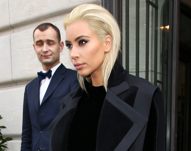Kim went blonde back at 2014's New York Fashion Week...