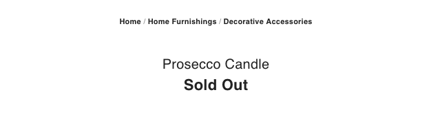 prosecco candles