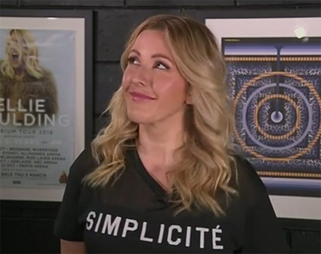 Ellie Goulding was visibly blushing