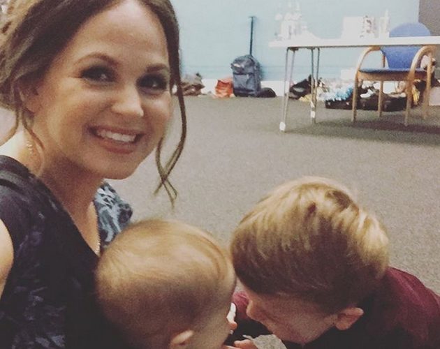 Giovanna Fletcher with sons Buzz and Buddy