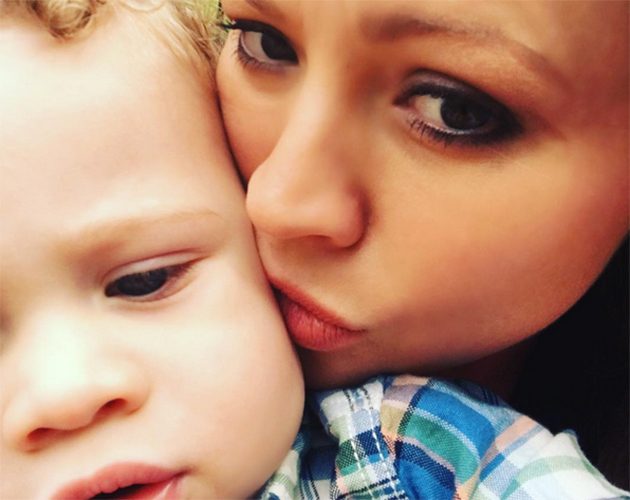 Kimberley Walsh and son Bobby