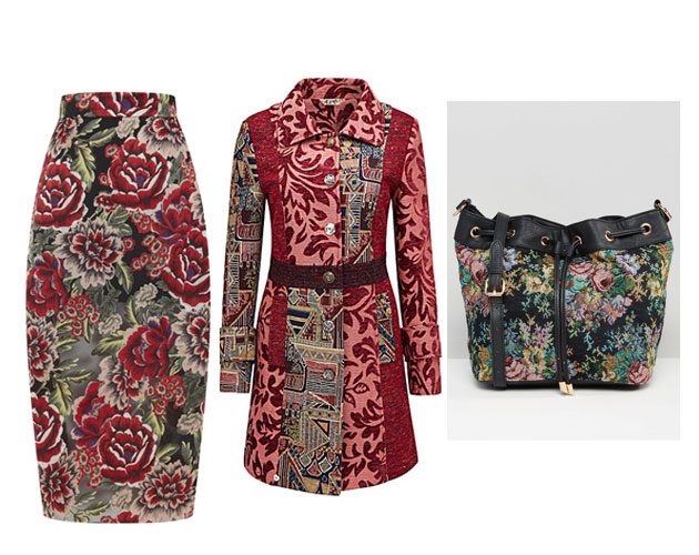 Left to right: Skirt, £32, River Island, Coat, £120, Joe Browns, Bag, £32, ASOS