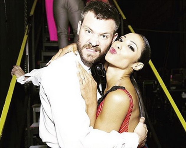 Will with partner Karen Clifton...