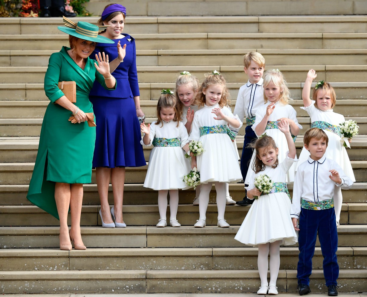 Princess Charlotte Prince George bridesmaid pageboy