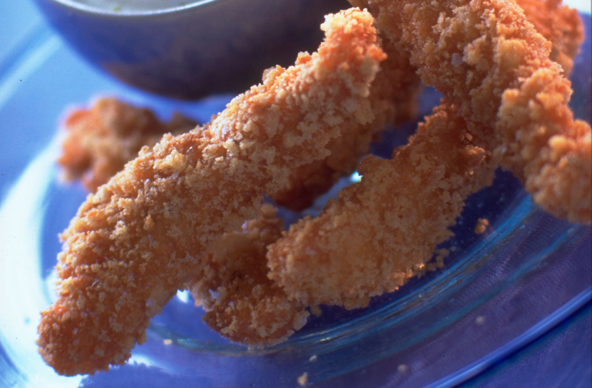 Salmon Goujons With Lime And Coriander Dressing Recipes GoodtoKnow