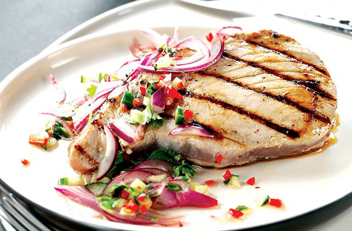 Seared Tuna With Lime & Coriander Salsa Dinner Recipes GoodtoKnow
