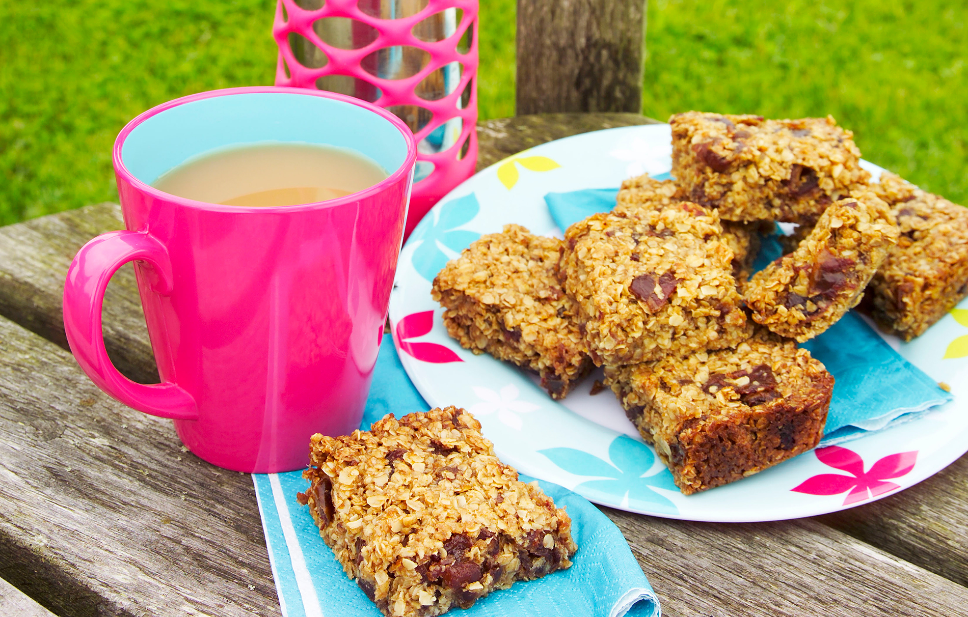 sticky date and orange flapjacks