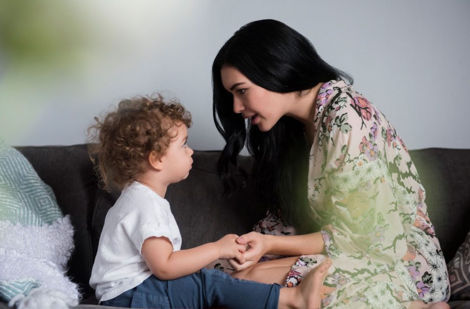 toddler talking