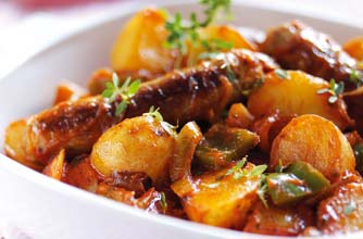 Easy sausage and potato casserole
