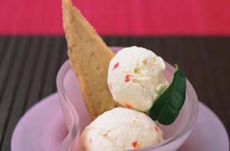 Thai-style ice cream with Scottish shortbread