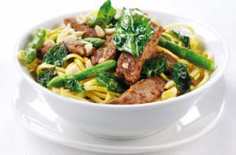 Spicy duck with basil