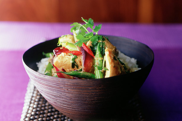 Thai red chicken curry