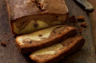 Chocolate and vanilla marble cake recipe