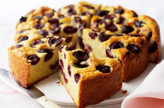 Moist cherry cake recipe