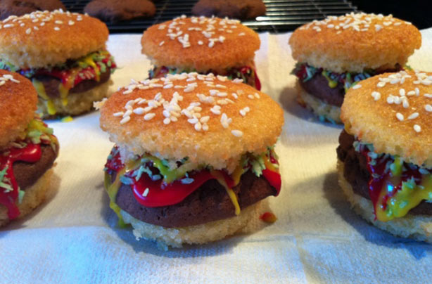 Hamburger cupcakes