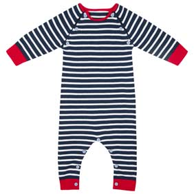 Knitted navy romper