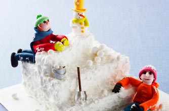 Snow much fun cake