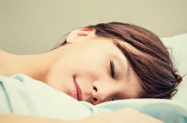 Woman sleeping, napping