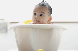 Baby in a bath
