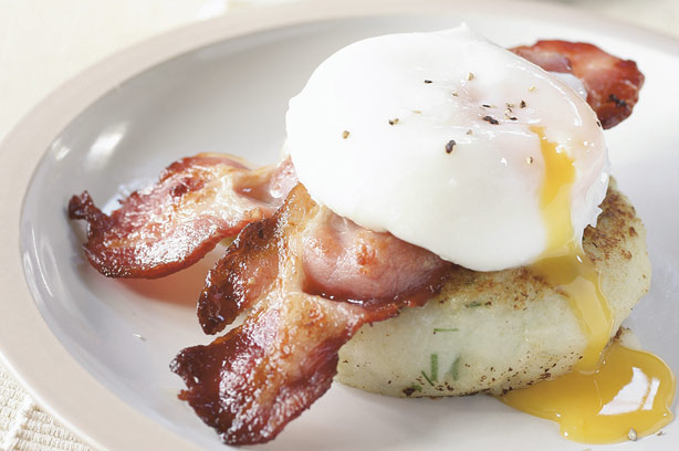 Egg and bacon potato cake recipe