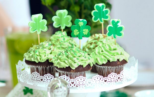 St Patrick's Day cupcakes
