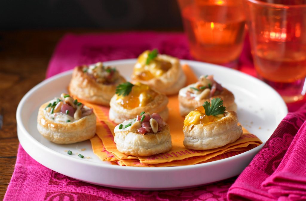 Cheese And Bacon And Coronation Chicken Volauvents Snack Recipes GoodtoKnow