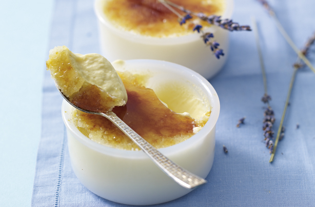 Lavender creme brulee