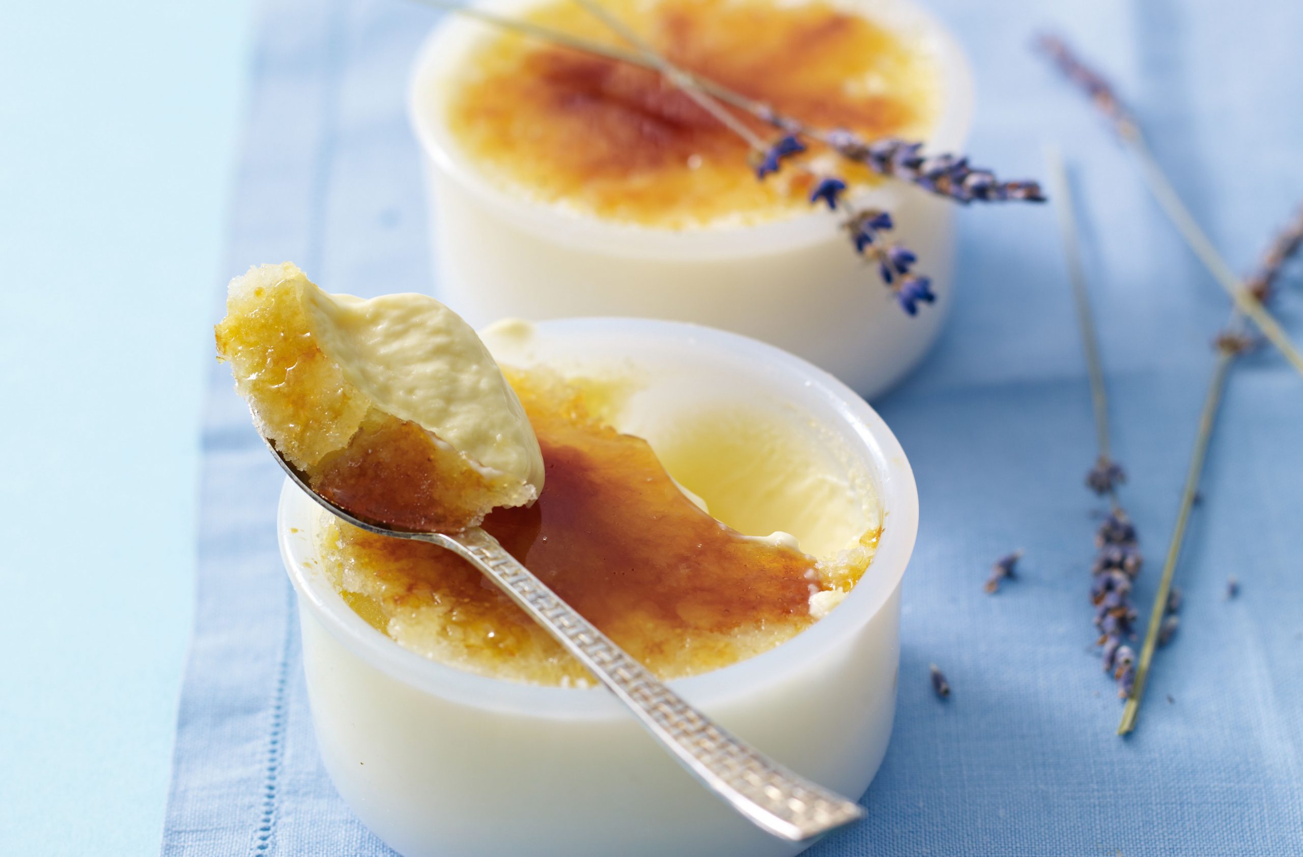 Lavender creme brulee