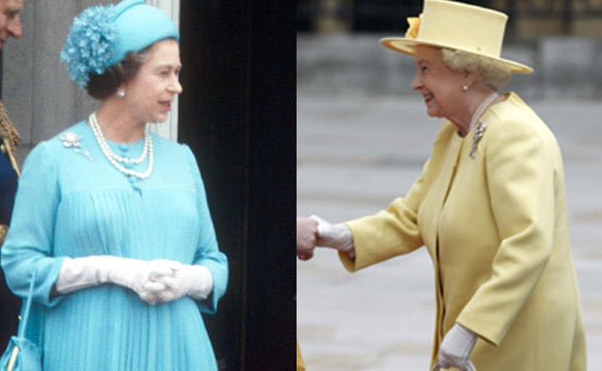 The Queen on the wedding day