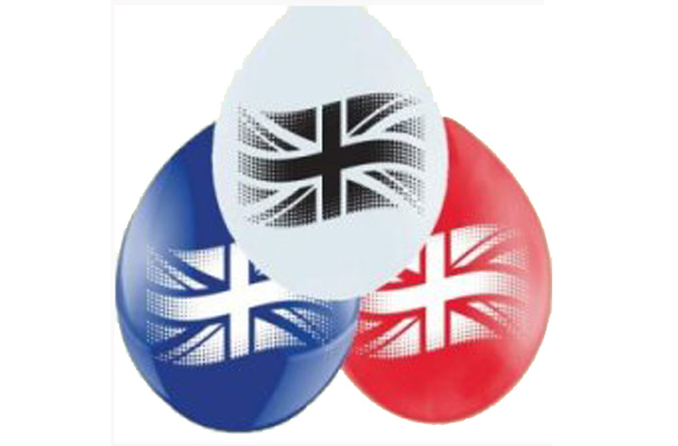 Union jack balloons