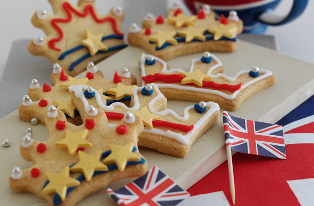 Jubilee jammy shortbread