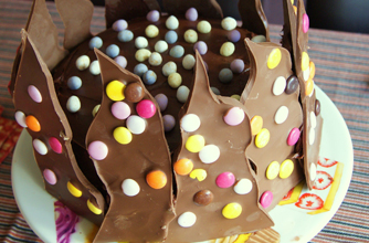 Leigh's spikey chocolate cake.