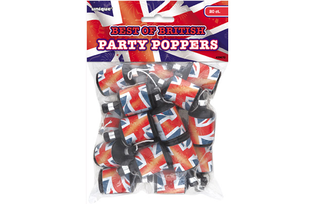 Party poppers - jubilee party